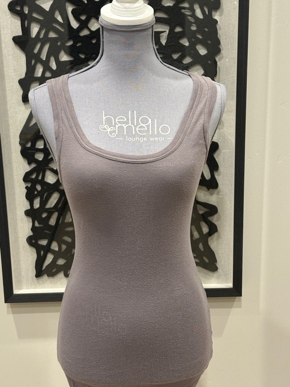 MICHAEL STARS Hello Mello Women's Sleeveless Scoop Neck Tank - Gray